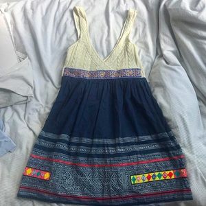 free people dress with crochet top